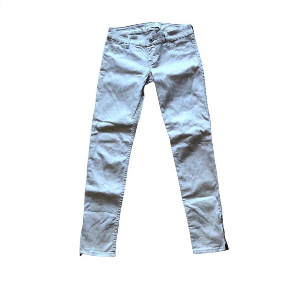 Abercrombie Tan Shimmery Skinny Jeans